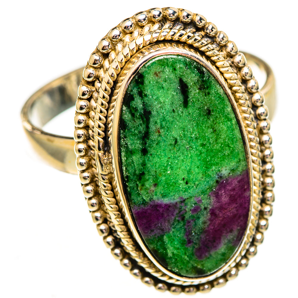 Ruby Zoisite Rings handcrafted by Anasilvercos - RING111906 - Photo 2