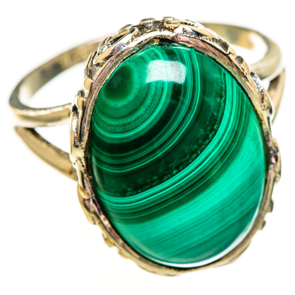 Malachite Rings handcrafted by Anasilvercos - RING111908 - Photo 2