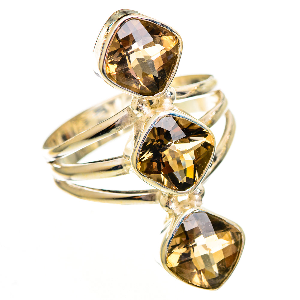 Smoky Quartz Rings handcrafted by Anasilvercos - RING111909 - Photo 2
