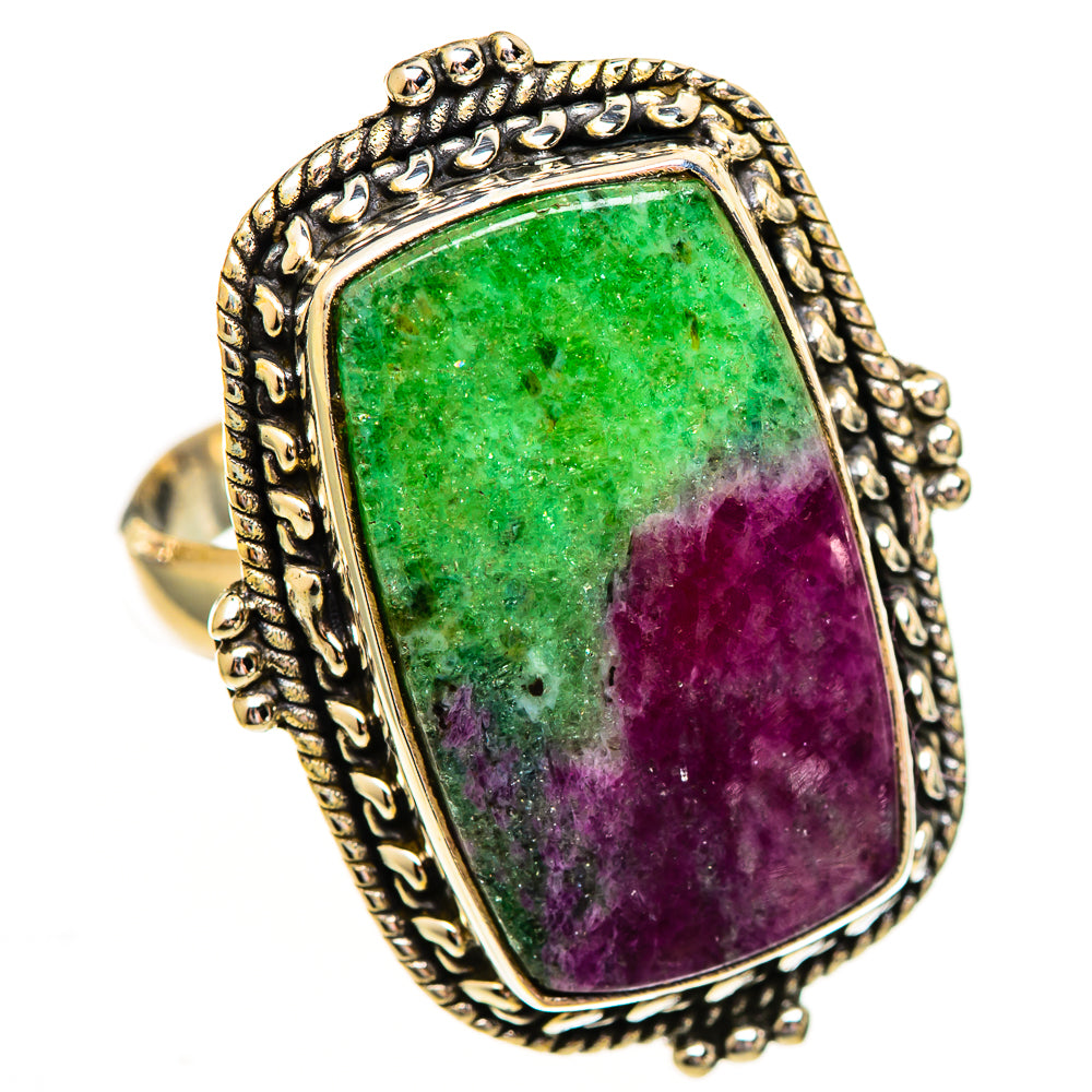 Ruby Zoisite Rings handcrafted by Anasilvercos - RING111988 - Photo 2