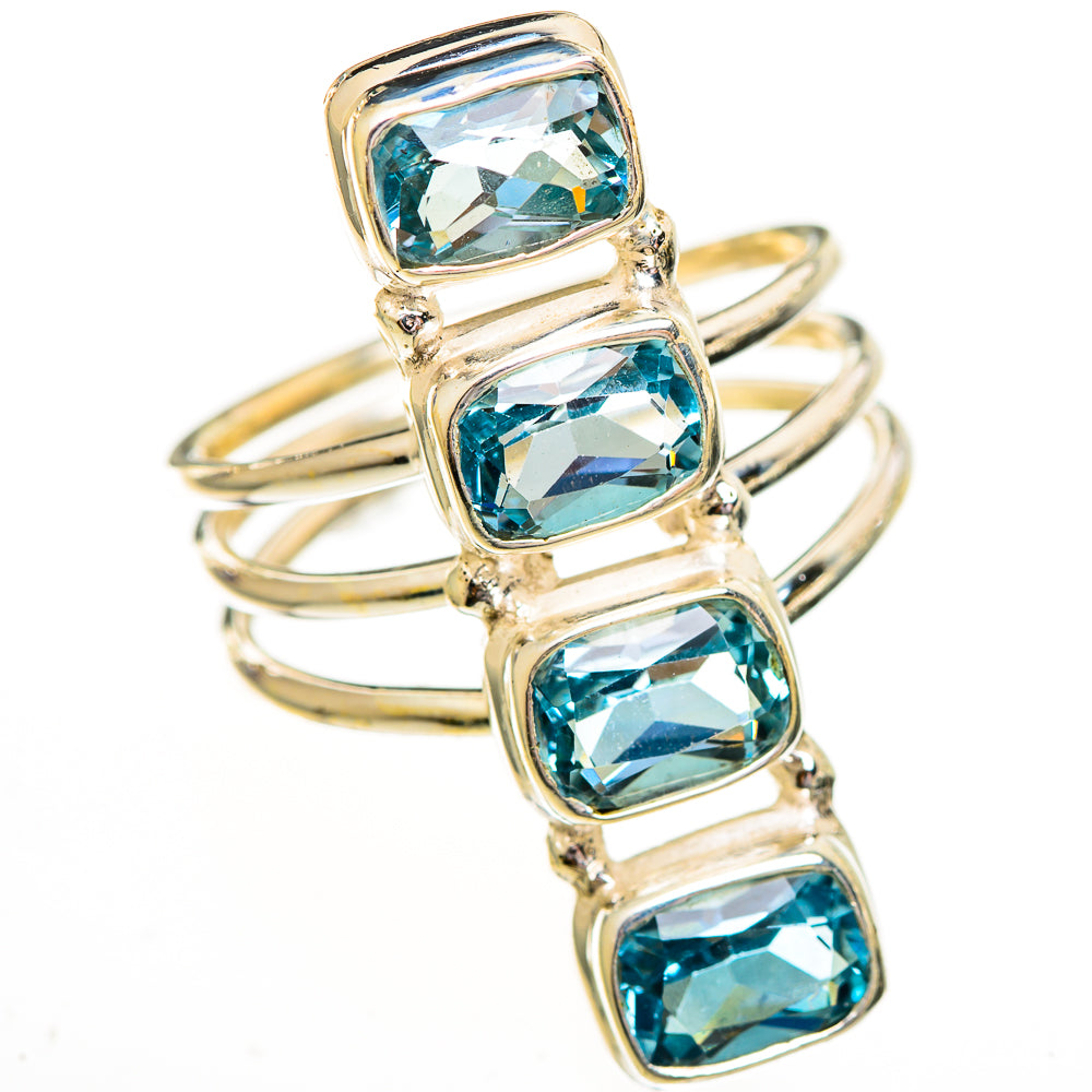 Blue Topaz Rings handcrafted by Anasilvercos - RING111998 - Photo 2