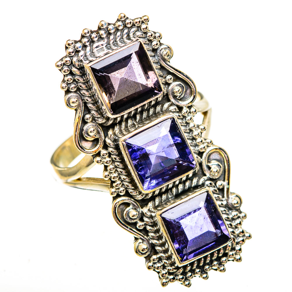 Violet Spinel Rings handcrafted by Anasilvercos - RING112023 - Photo 2