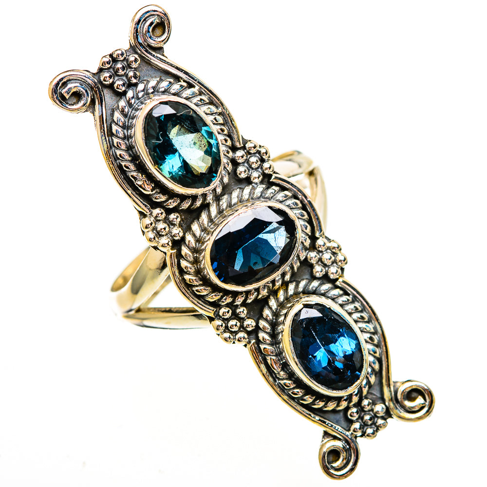 Blue Spinel Rings handcrafted by Anasilvercos - RING112041 - Photo 2