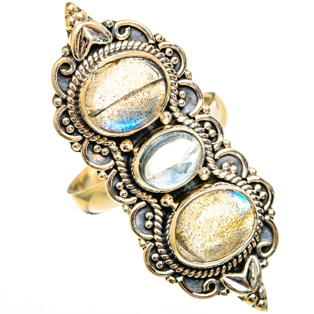 Labradorite Rings handcrafted by Anasilvercos - RING112042 - Photo 2