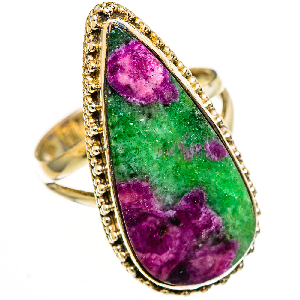 Ruby Zoisite Rings handcrafted by Anasilvercos - RING112043 - Photo 2