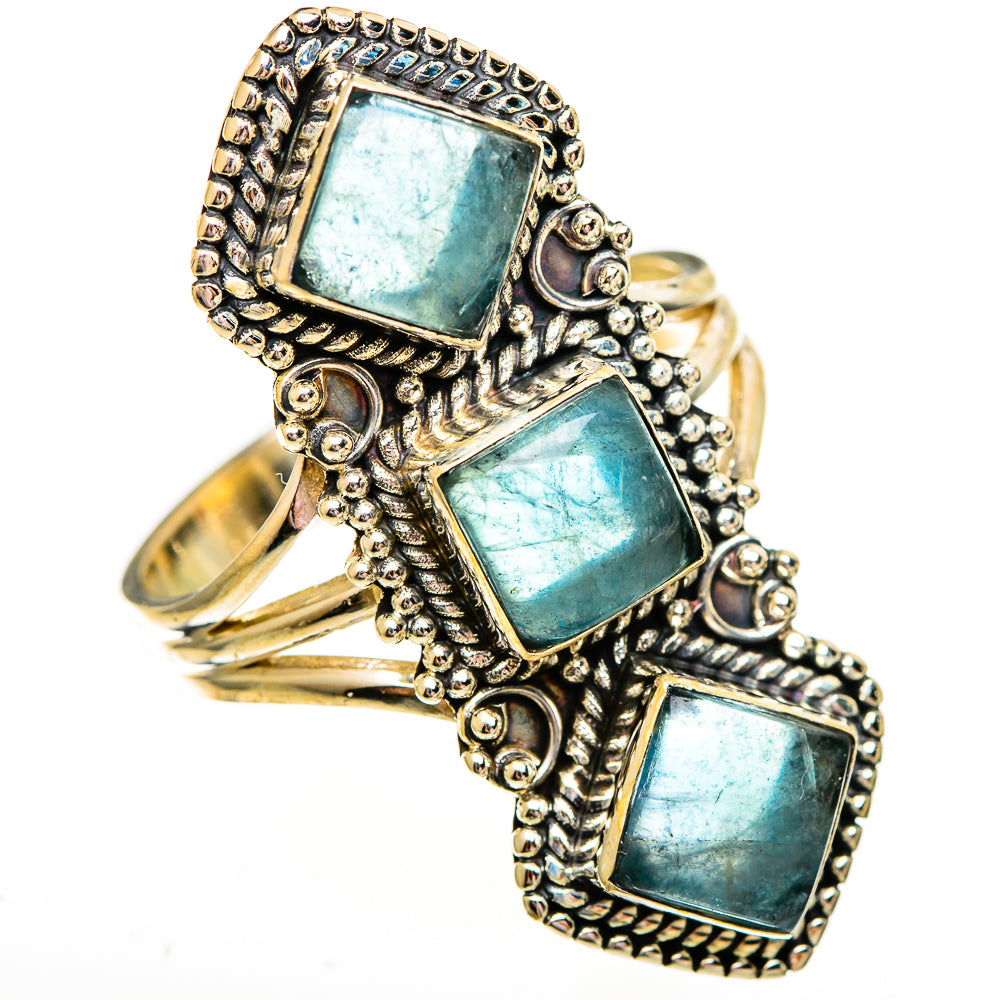 Blue Fluorite Rings handcrafted by Anasilvercos - RING112081 - Photo 2