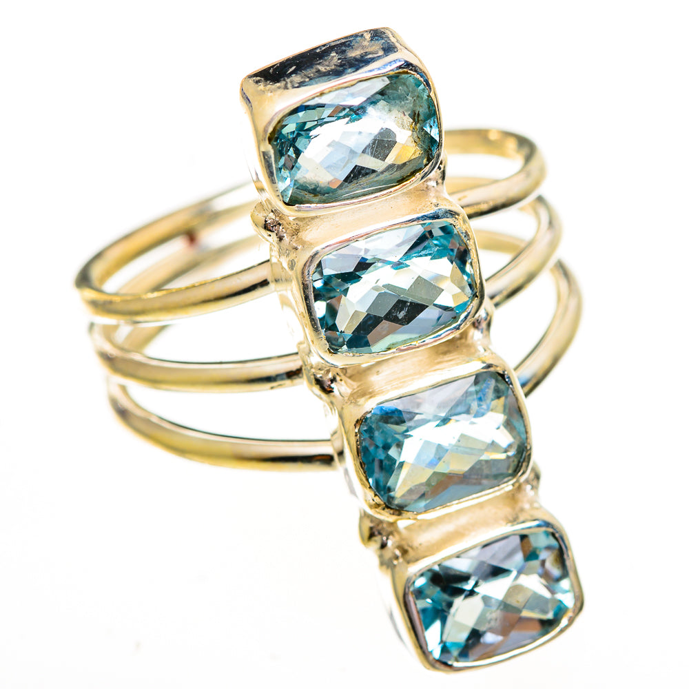 Blue Topaz Rings handcrafted by Anasilvercos - RING112083 - Photo 2