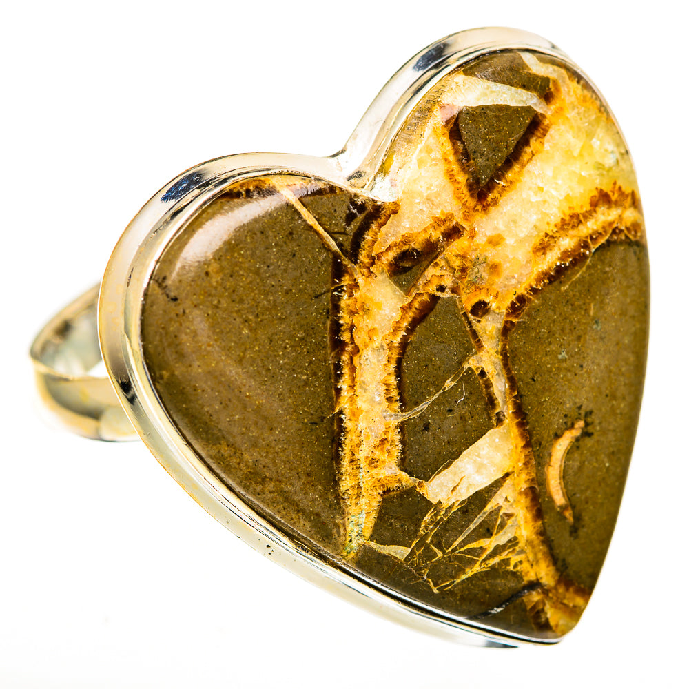 Septarian Nodule Rings handcrafted by Anasilvercos - RING112088 - Photo 2