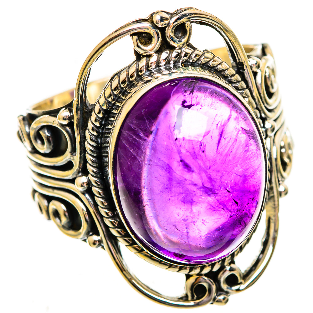 Amethyst Rings handcrafted by Anasilvercos - RING112100 - Photo 2