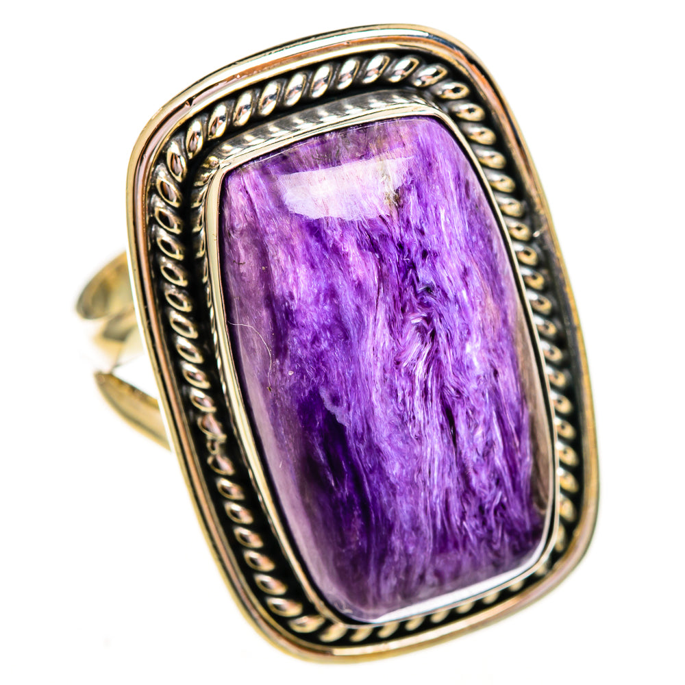 Charoite Rings handcrafted by Anasilvercos - RING112101 - Photo 2
