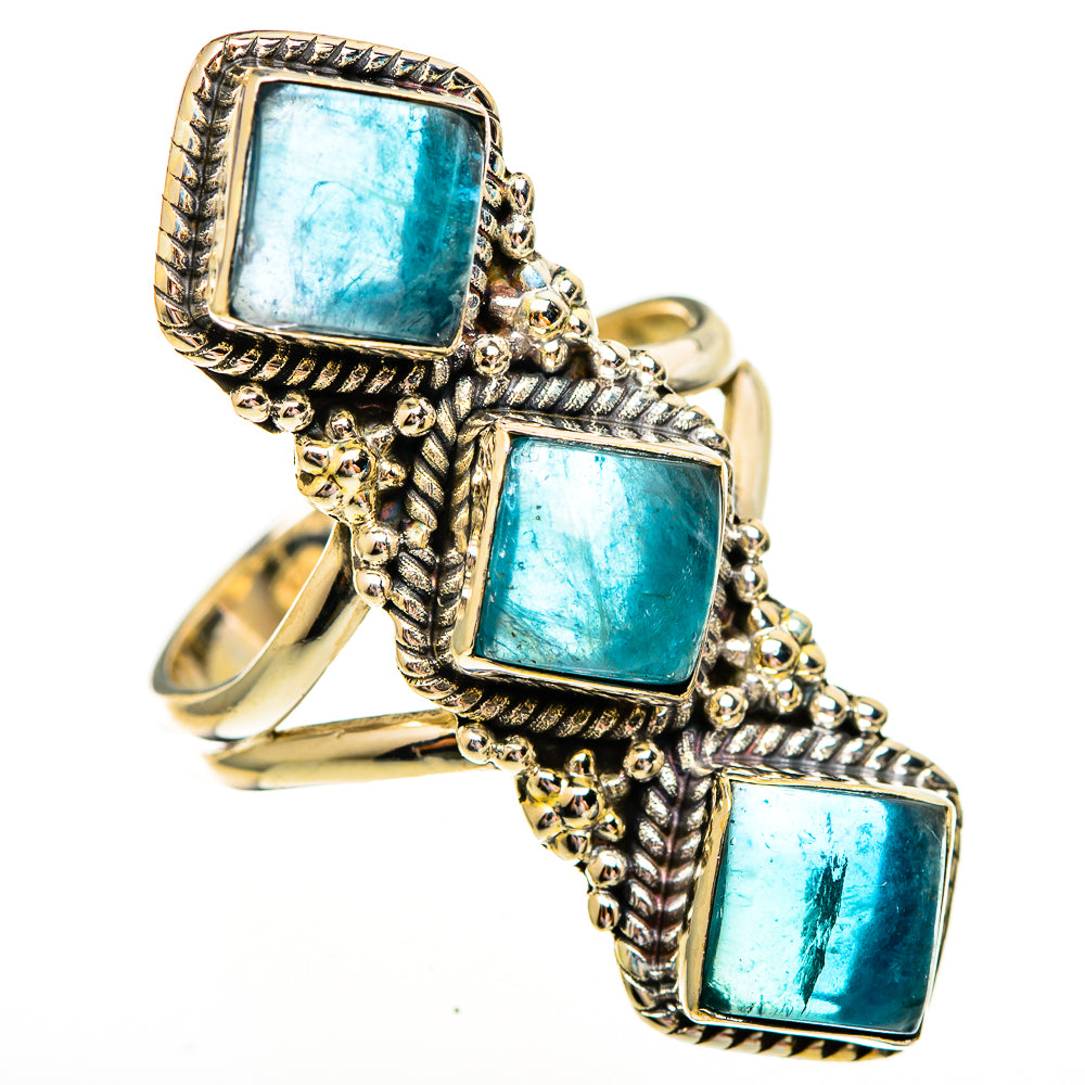 Blue Fluorite Rings handcrafted by Anasilvercos - RING112112 - Photo 2
