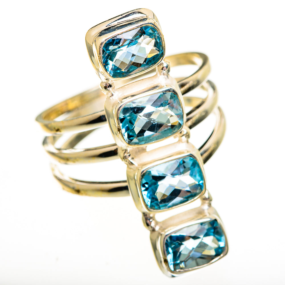 Blue Topaz Rings handcrafted by Anasilvercos - RING112113 - Photo 2