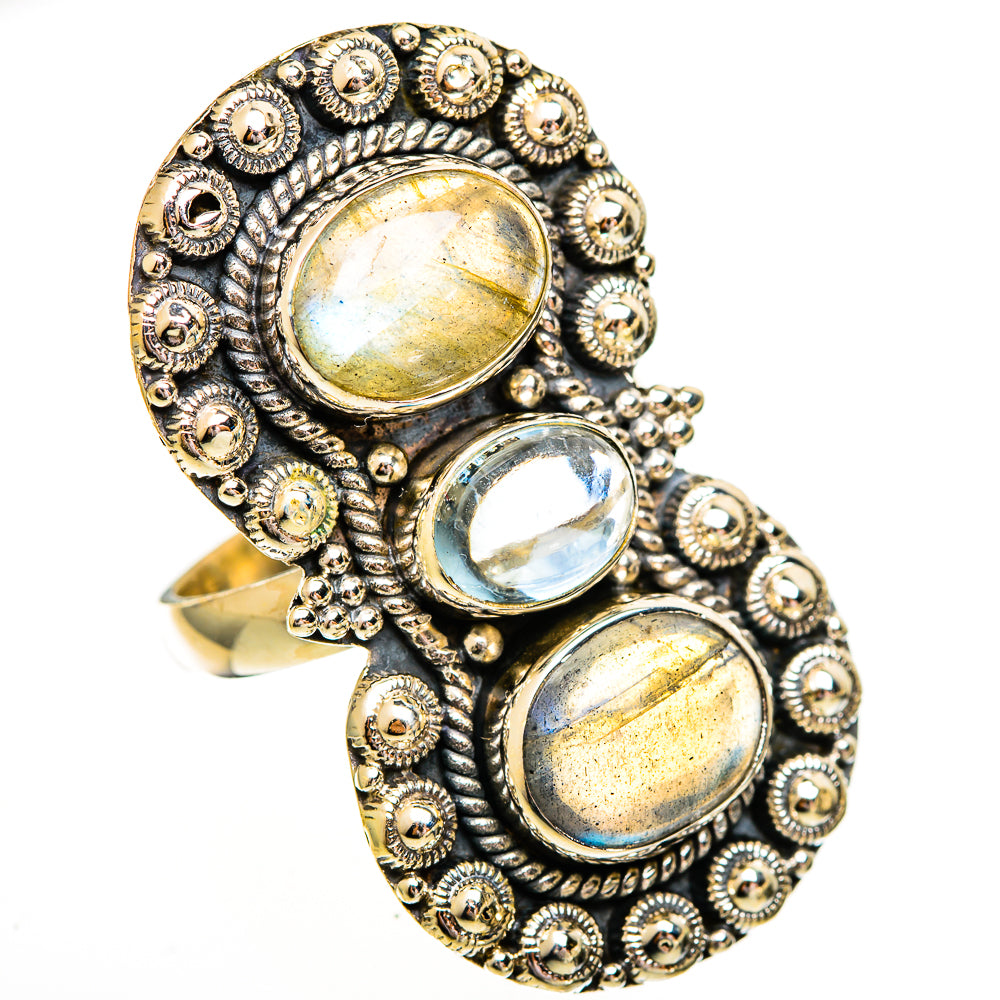 Labradorite Rings handcrafted by Anasilvercos - RING112115 - Photo 2