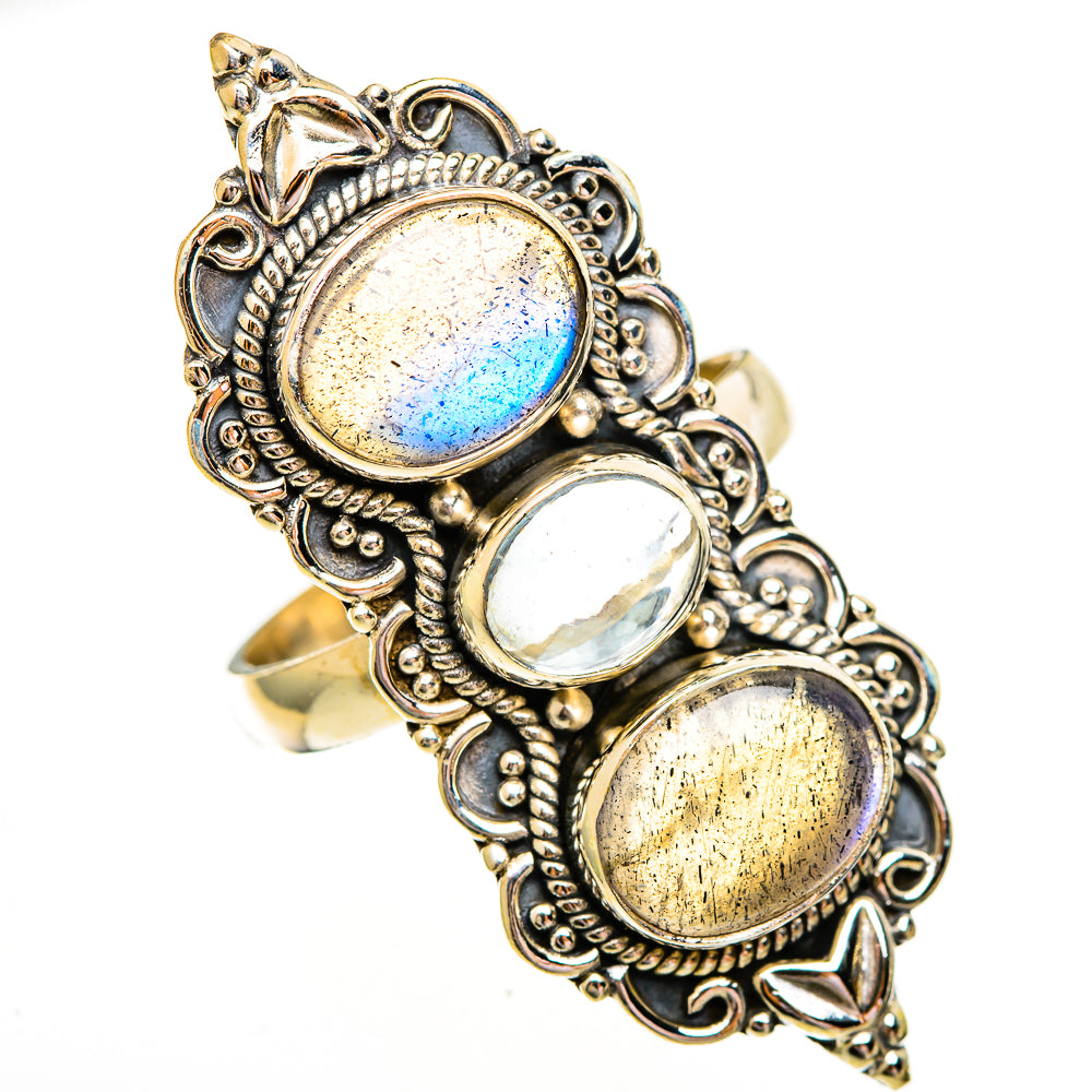 Labradorite Rings handcrafted by Anasilvercos - RING112116 - Photo 2