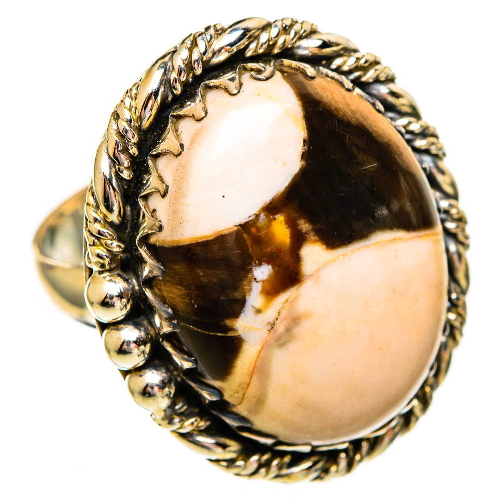 Peanut Wood Jasper Rings handcrafted by Anasilvercos - RING112122 - Photo 2