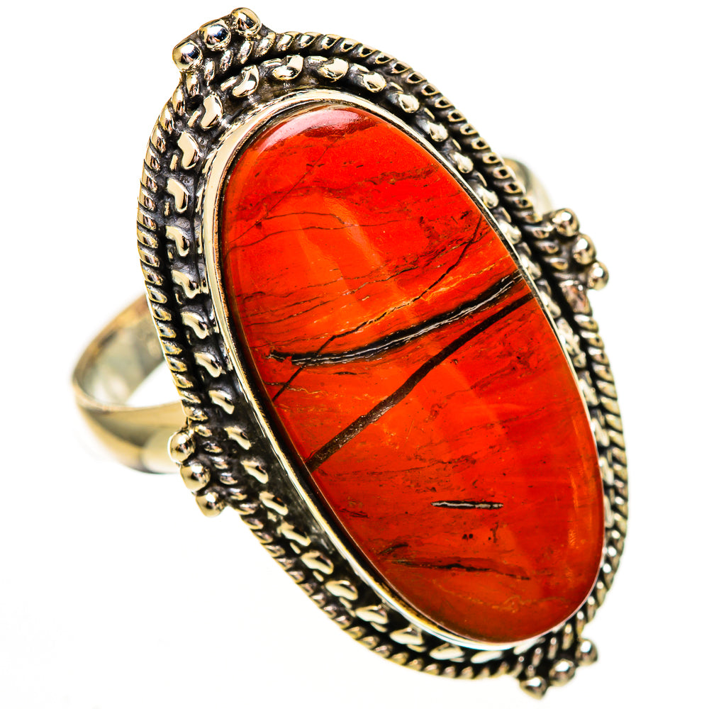 Red Jasper Rings handcrafted by Anasilvercos - RING112130 - Photo 2
