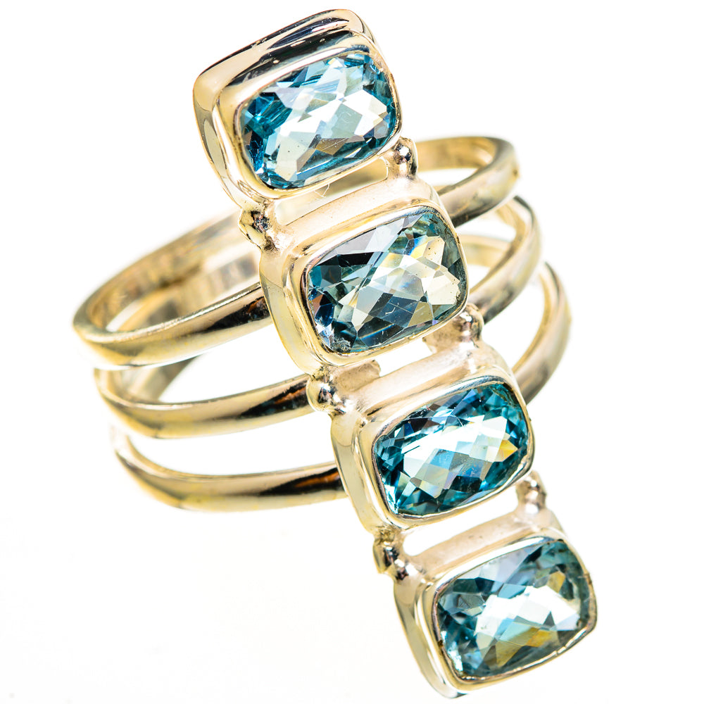 Blue Topaz Rings handcrafted by Anasilvercos - RING112151 - Photo 2