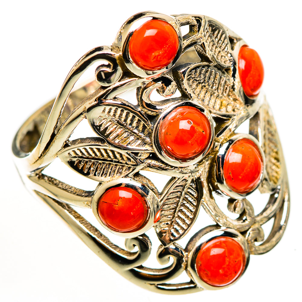 Red Onyx Rings handcrafted by Anasilvercos - RING112166 - Photo 2