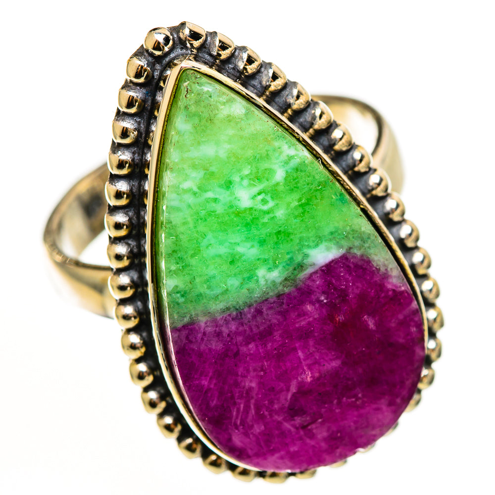 Ruby Zoisite Rings handcrafted by Anasilvercos - RING112178 - Photo 2