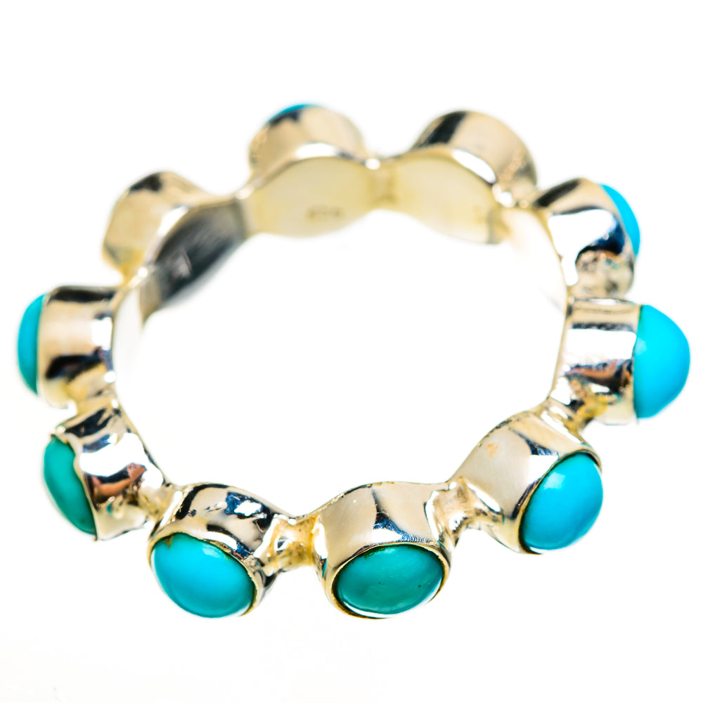 Sleeping Beauty Turquoise Rings handcrafted by Anasilvercos - RING112185 - Photo 2
