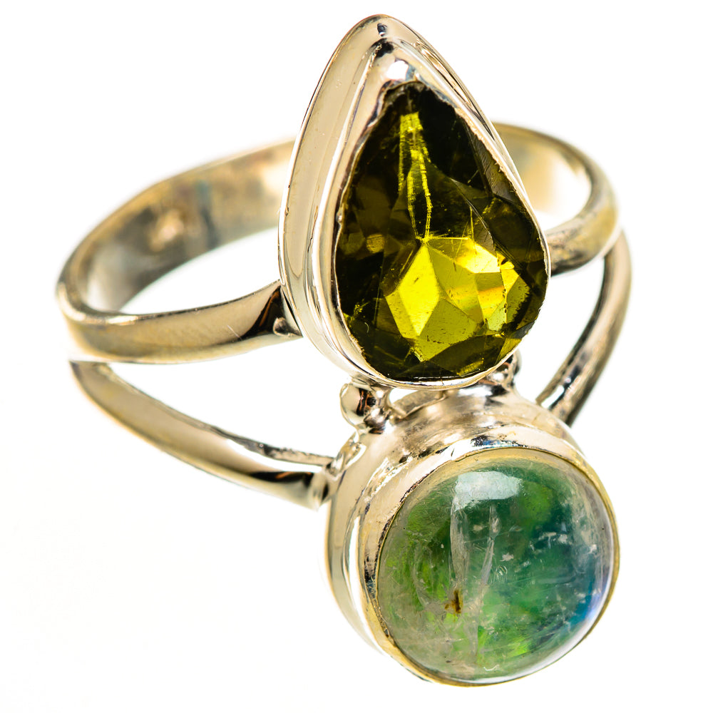 Green Moonstone Rings handcrafted by Anasilvercos - RING112186 - Photo 2