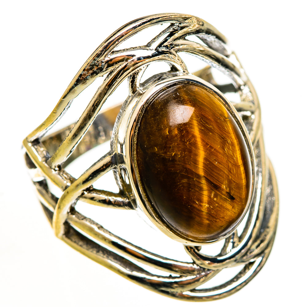 Tiger Eye Rings handcrafted by Anasilvercos - RING112191 - Photo 2