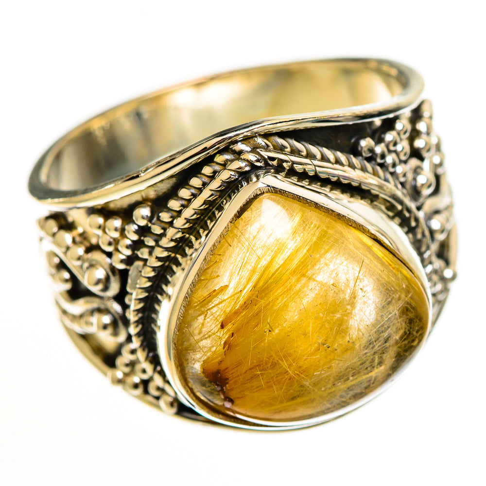 Rutilated Quartz Rings handcrafted by Anasilvercos - RING112200 - Photo 2