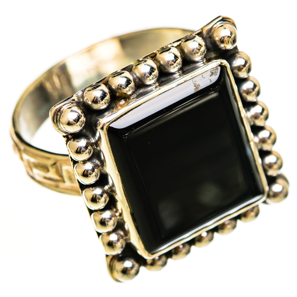 Black Onyx Rings handcrafted by Anasilvercos - RING112201 - Photo 2