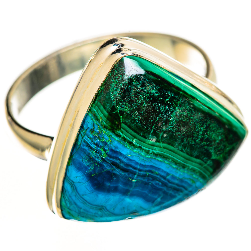 Malachite In Chrysocolla Rings handcrafted by Anasilvercos - RING112206 - Photo 2