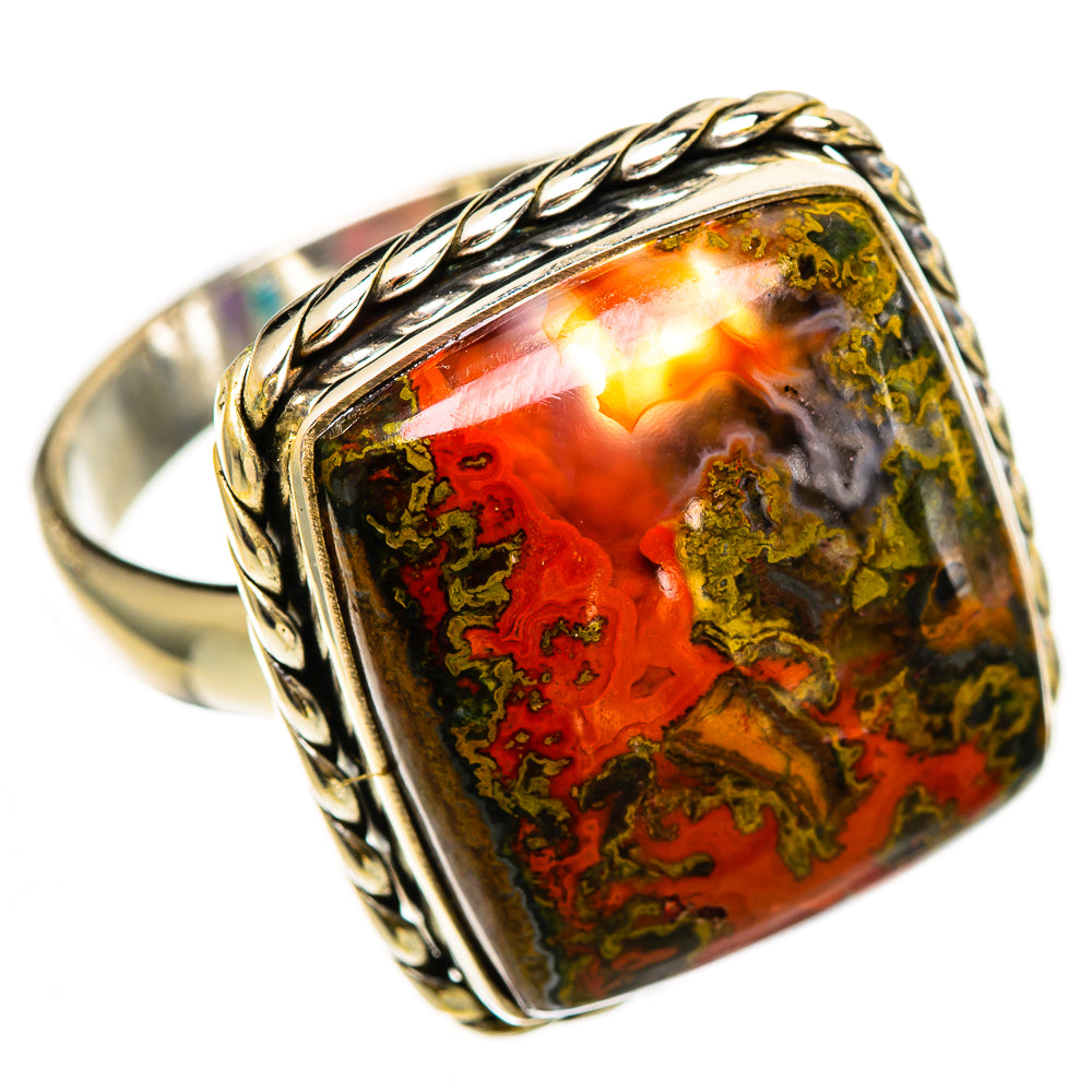 Moroccan Agate Rings handcrafted by Anasilvercos - RING112219 - Photo 2