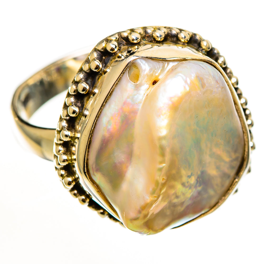 Mother Of Pearl Rings handcrafted by Anasilvercos - RING112232 - Photo 2