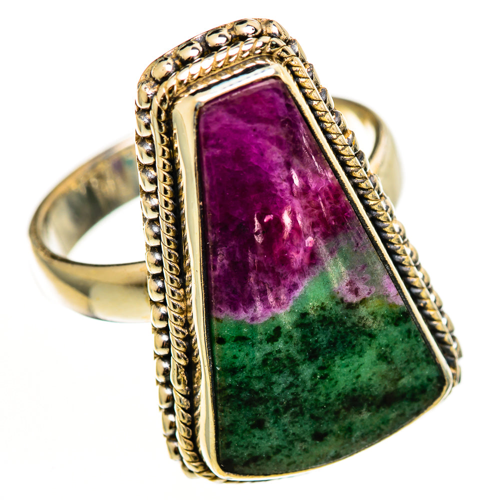 Ruby Zoisite Rings handcrafted by Anasilvercos - RING112235 - Photo 2