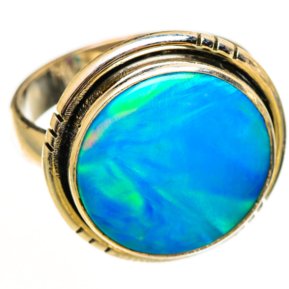 Aura Opal Rings handcrafted by Anasilvercos - RING112237 - Photo 2