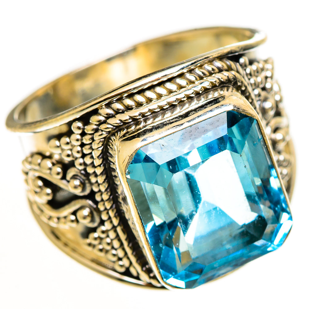 Blue Topaz Rings handcrafted by Anasilvercos - RING112240 - Photo 2