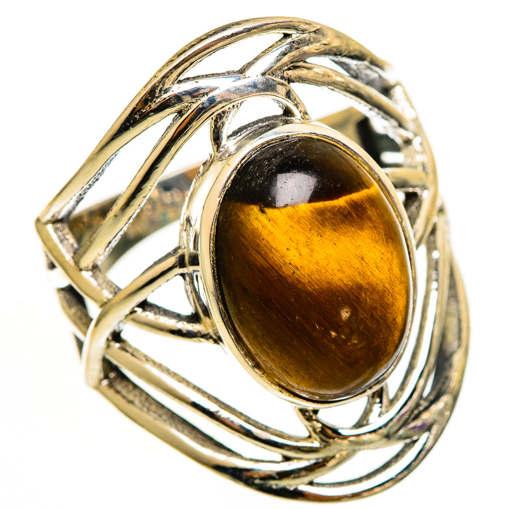 Tiger Eye Rings handcrafted by Anasilvercos - RING112247 - Photo 2