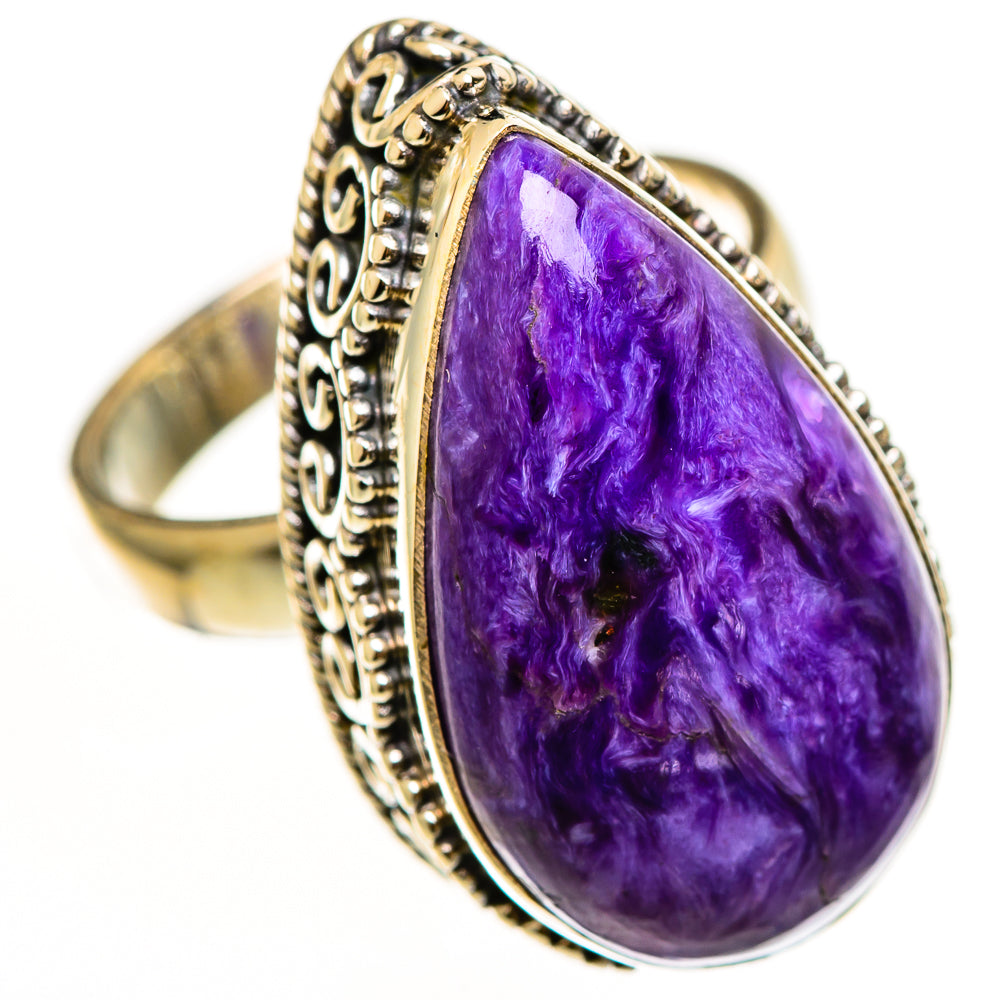 Charoite Rings handcrafted by Anasilvercos - RING112254 - Photo 2