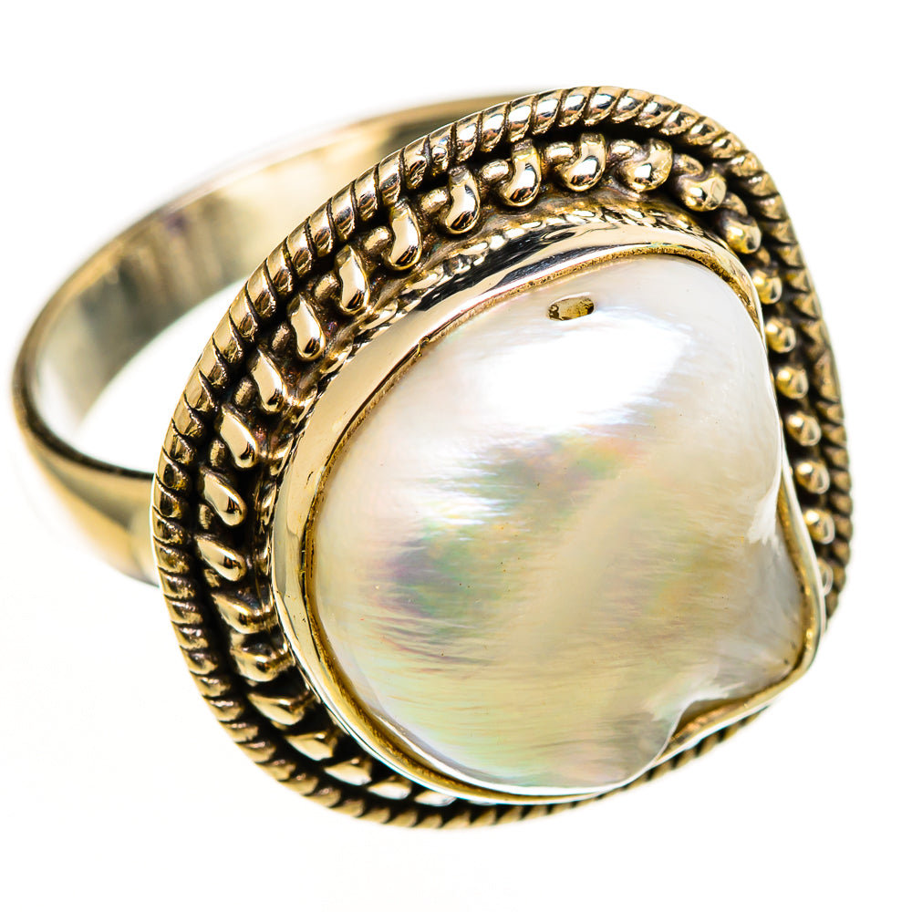 Mother Of Pearl Rings handcrafted by Anasilvercos - RING112257 - Photo 2