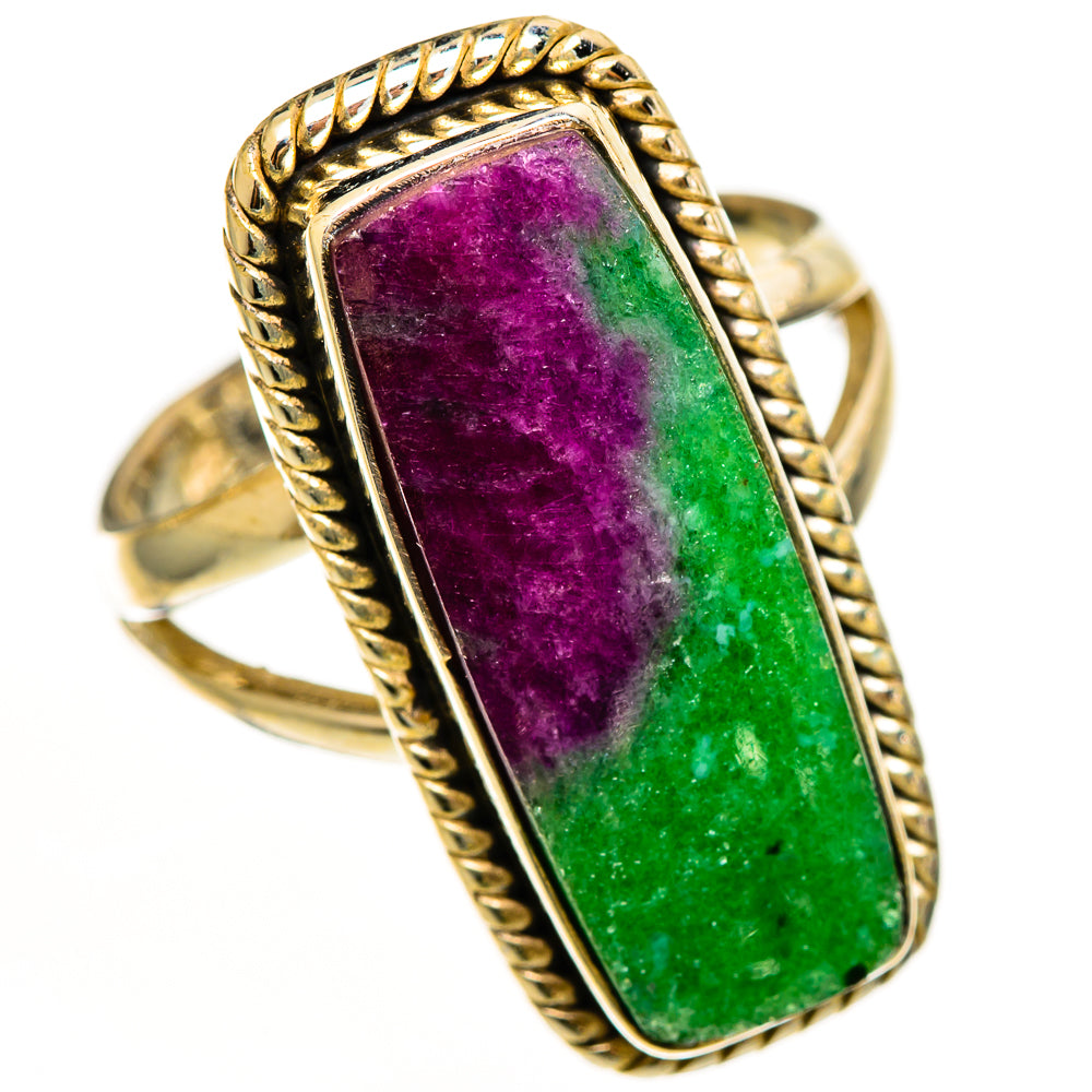 Ruby Zoisite Rings handcrafted by Anasilvercos - RING112261 - Photo 2