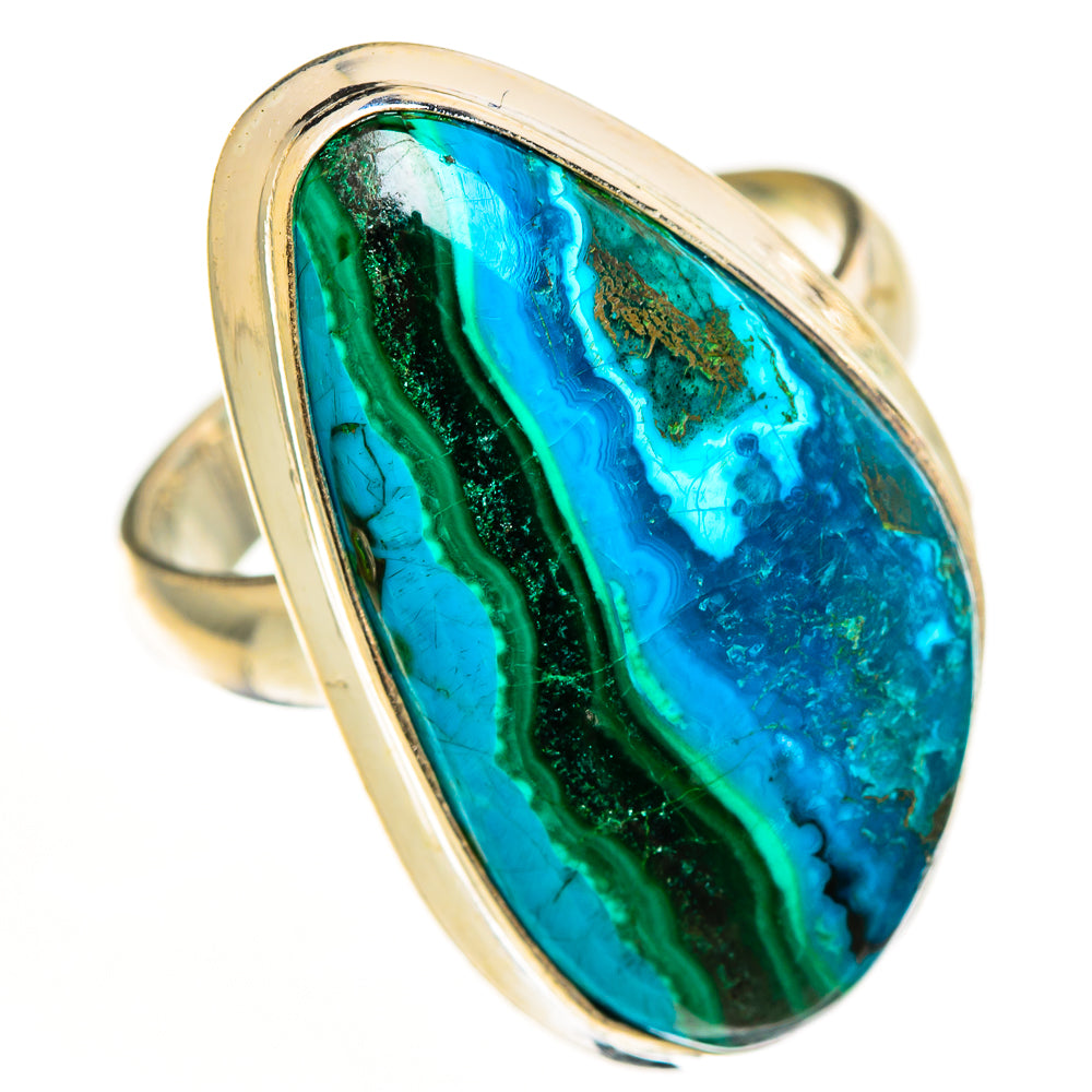 Malachite In Chrysocolla Rings handcrafted by Anasilvercos - RING112262 - Photo 2