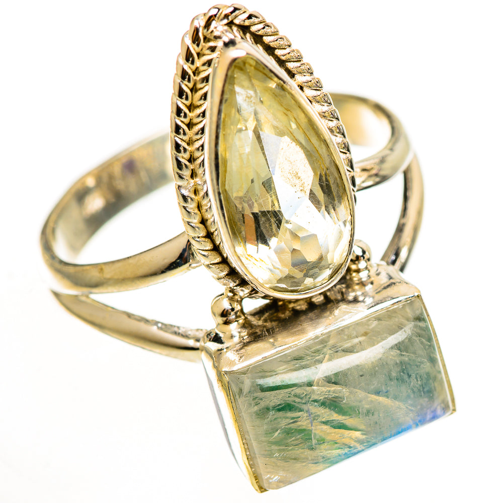 Green Moonstone Rings handcrafted by Anasilvercos - RING112271 - Photo 2