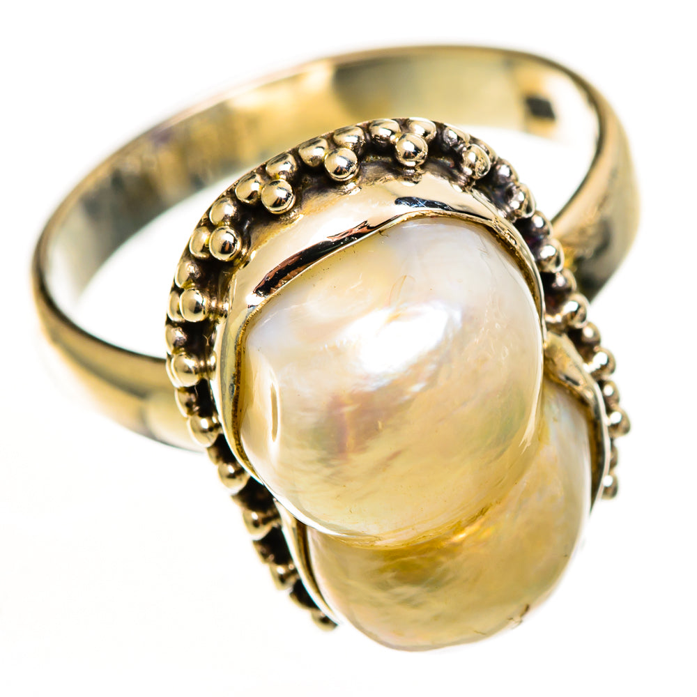 Mother Of Pearl Rings handcrafted by Anasilvercos - RING112286 - Photo 2