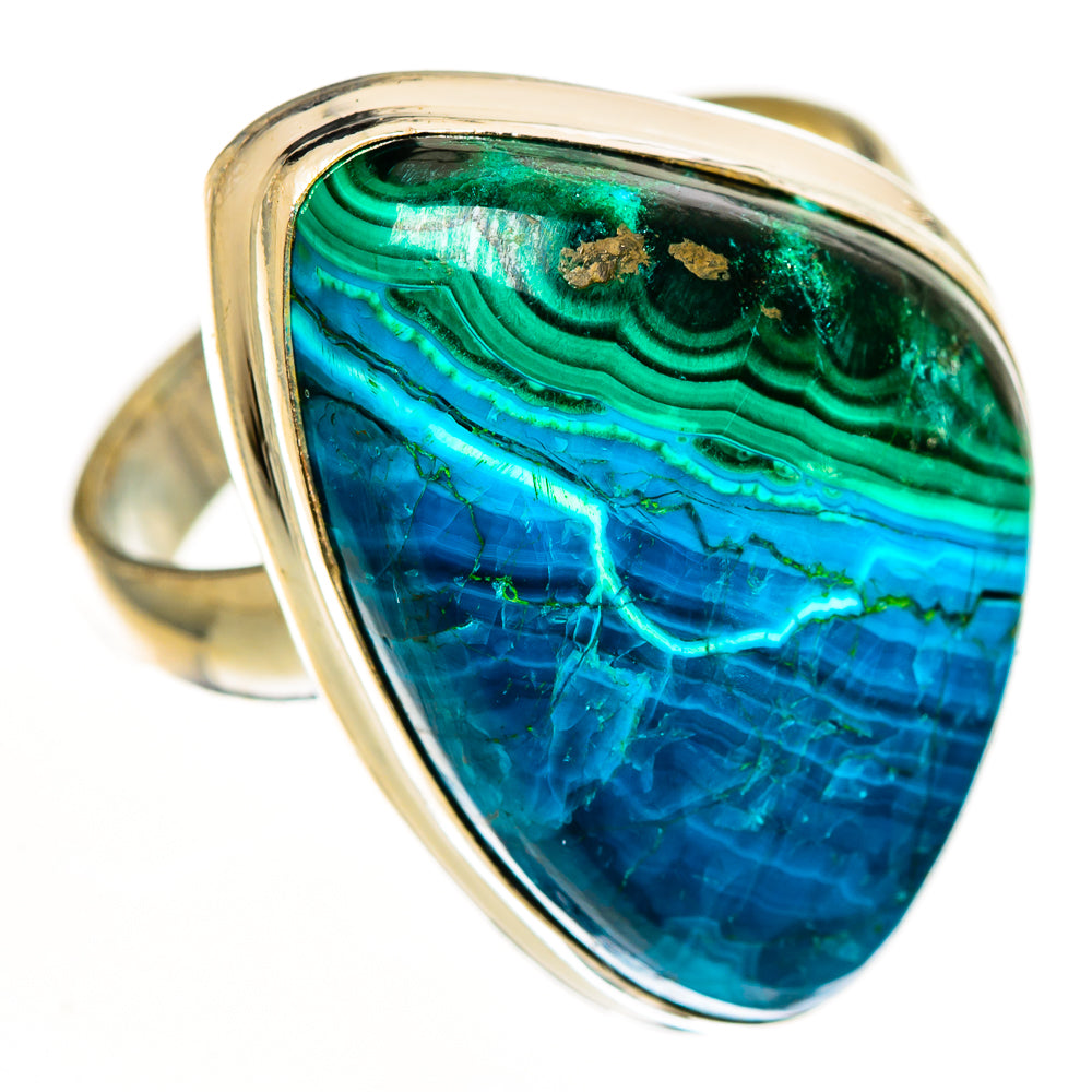 Malachite In Chrysocolla Rings handcrafted by Anasilvercos - RING112289 - Photo 2