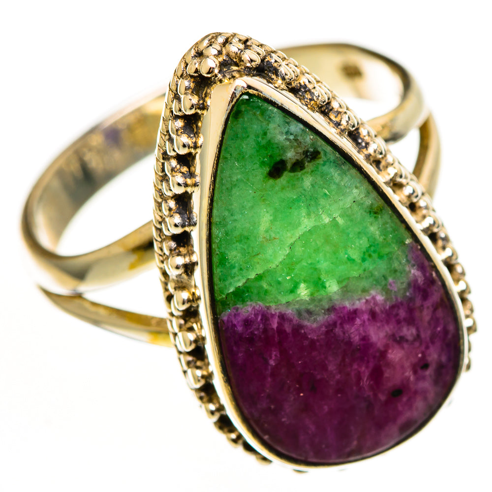 Ruby Zoisite Rings handcrafted by Anasilvercos - RING112290 - Photo 2