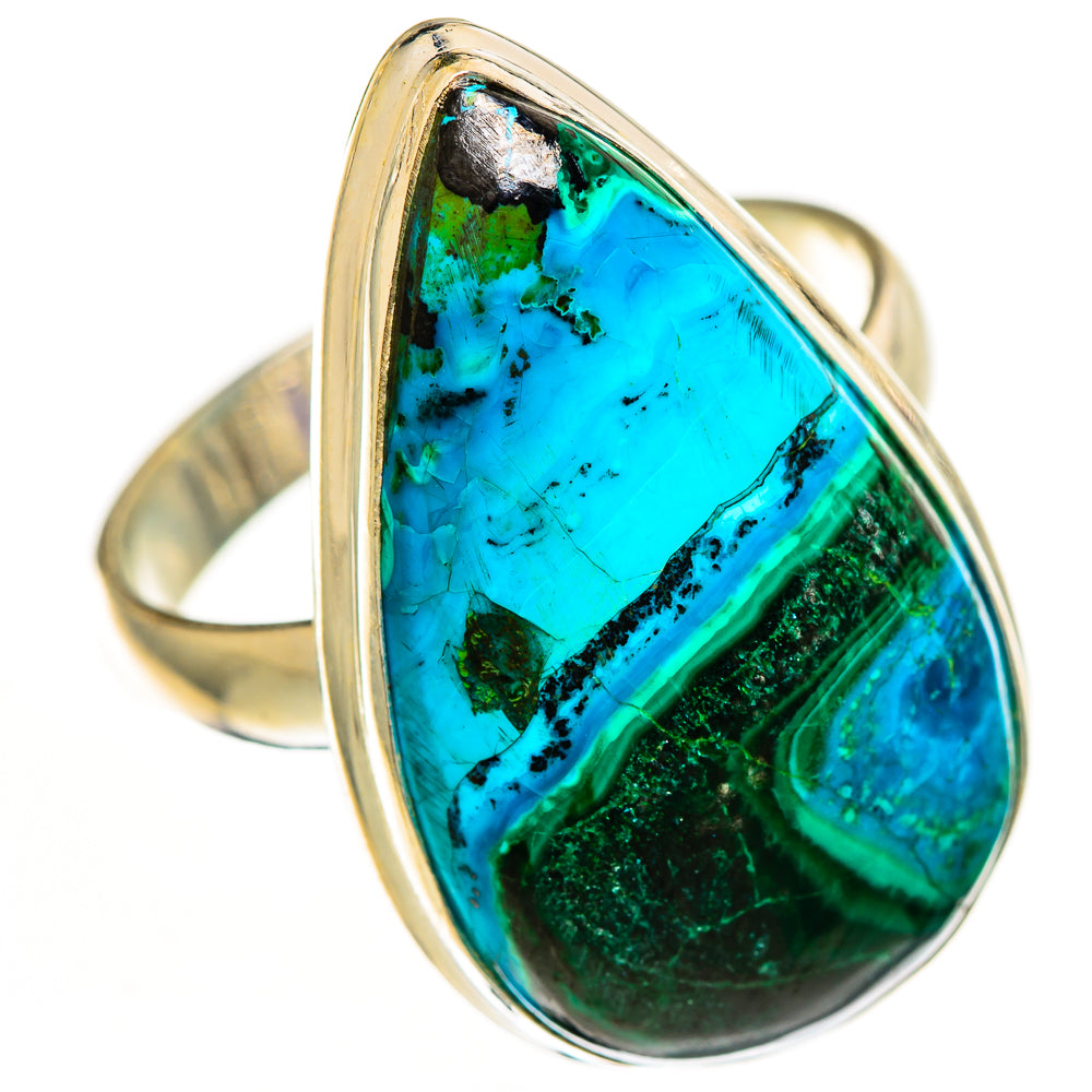 Malachite In Chrysocolla Rings handcrafted by Anasilvercos - RING112291 - Photo 2