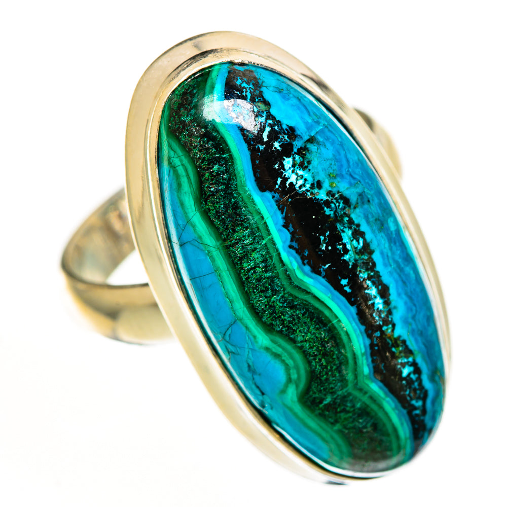 Malachite In Chrysocolla Rings handcrafted by Anasilvercos - RING112292 - Photo 2