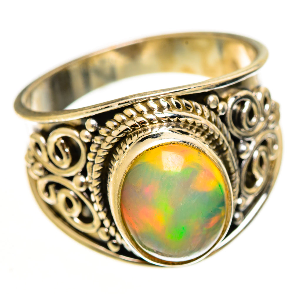 Ethiopian Opal Rings handcrafted by Anasilvercos - RING112295 - Photo 2