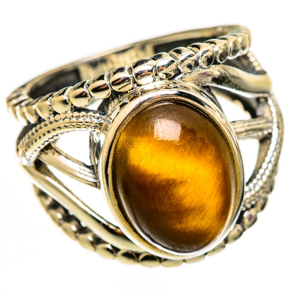 Tiger Eye Rings handcrafted by Anasilvercos - RING112304 - Photo 2