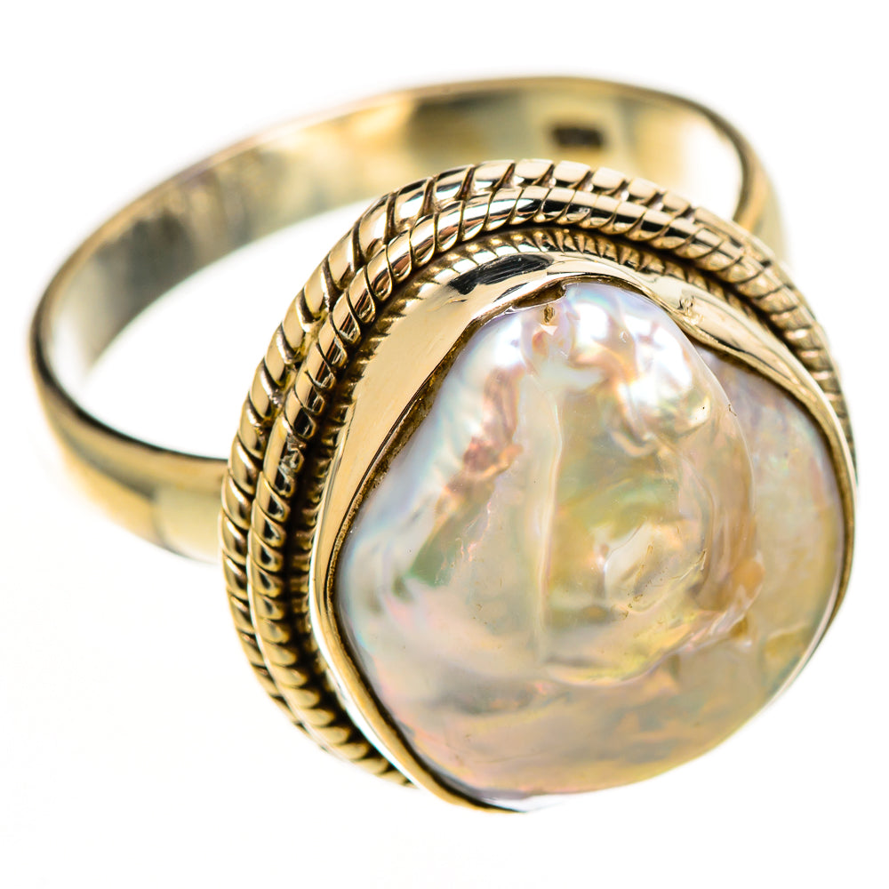 Mother Of Pearl Rings handcrafted by Anasilvercos - RING112312 - Photo 2