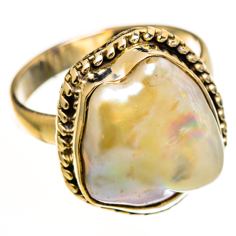 Mother Of Pearl Rings handcrafted by Anasilvercos - RING112314 - Photo 2