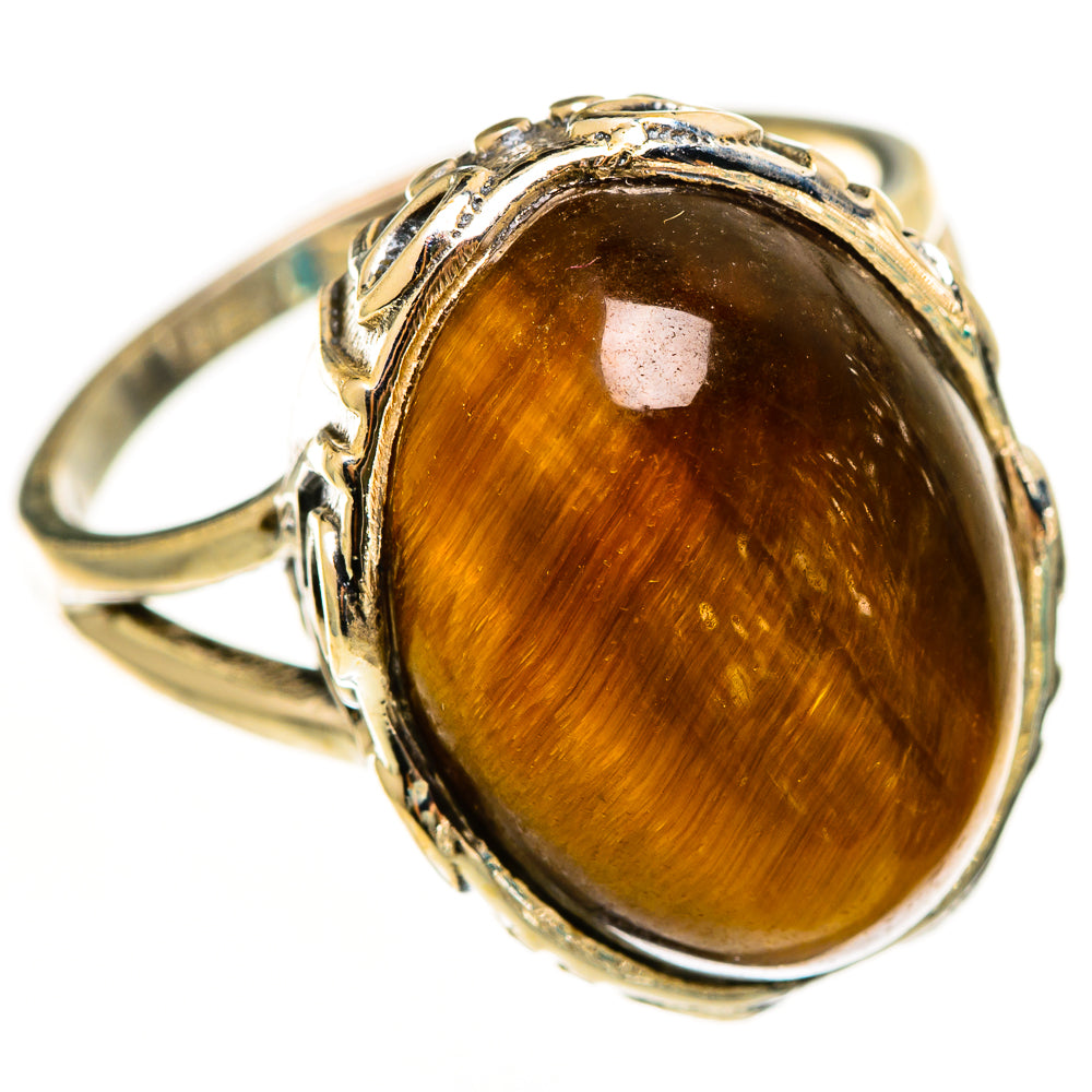 Tiger Eye Rings handcrafted by Anasilvercos - RING112332 - Photo 2
